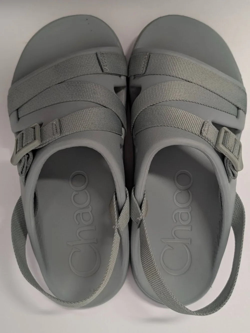 Chaco Women's Chillos Sport Sandals in Aqua-Gray - JCH108614